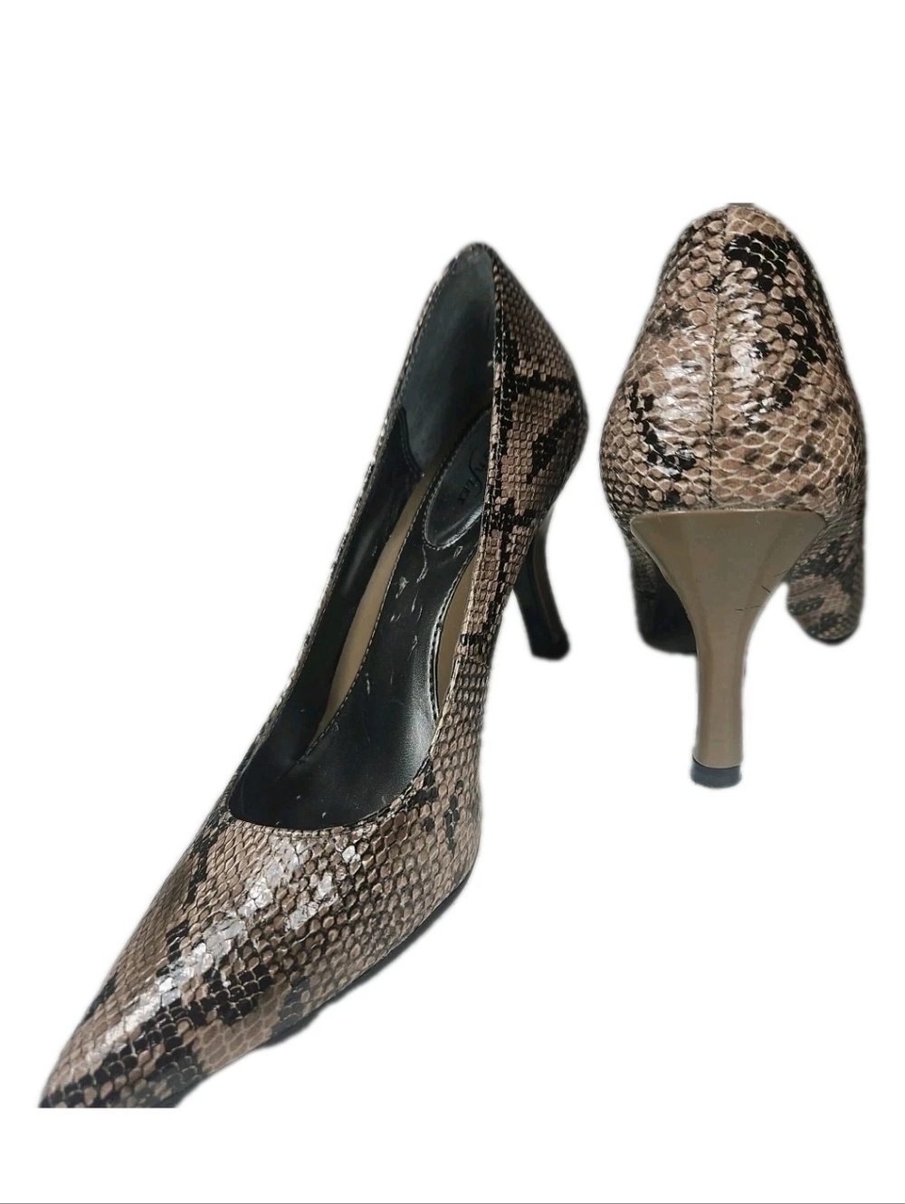 Vince Camuto (Aparla) (JG-7796208) Snake Print Pump Women Sz:6M Stiletto Work(7B